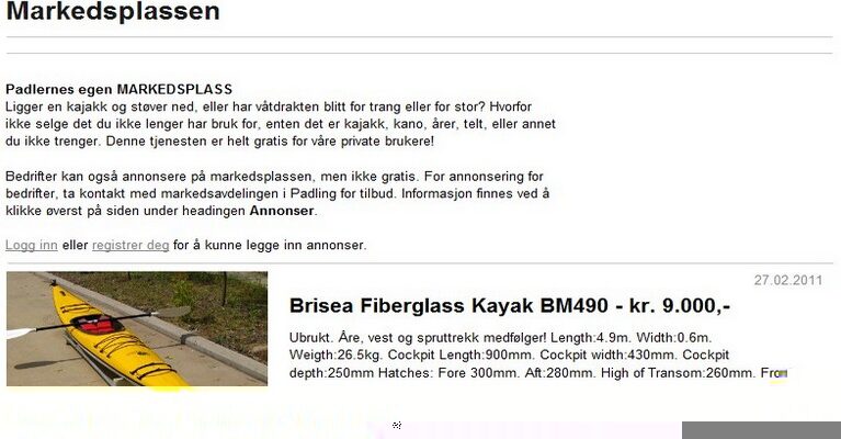 Selg brukt utstyr helt gratis